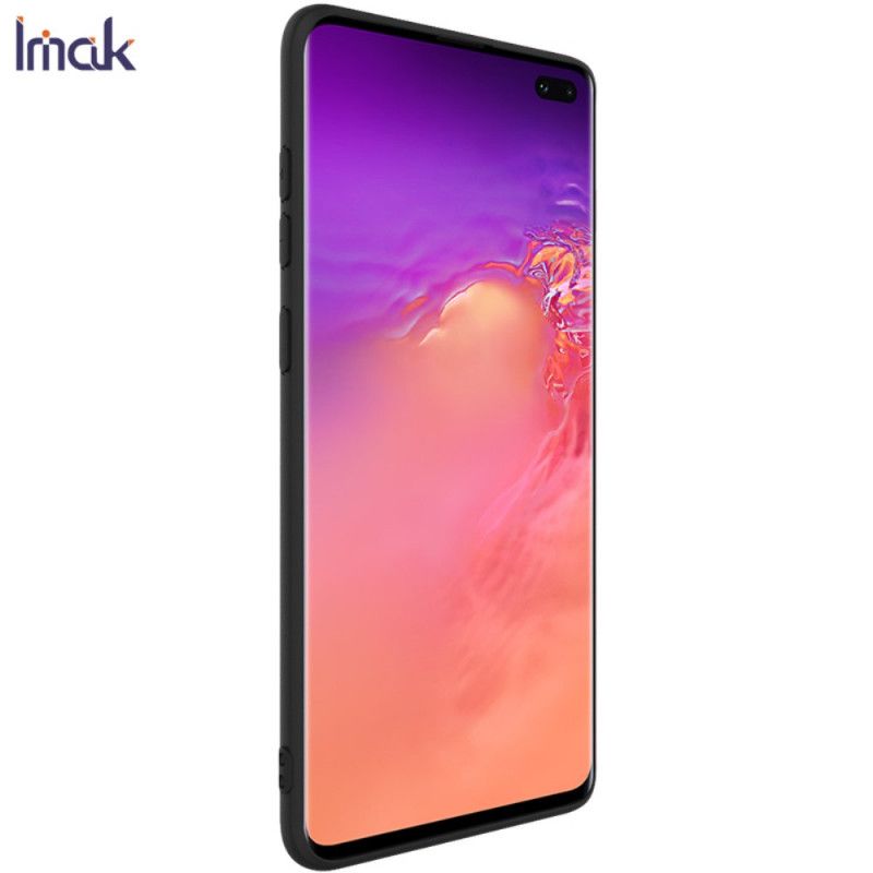 Kuori Samsung Galaxy S10 Plus Tummansininen Musta Uc-1 -Sarjan Silikonimatto Imak