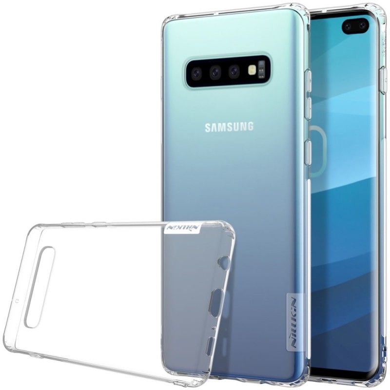 Kuori Samsung Galaxy S10 Plus Valkoinen Läpinäkyvä Nillkin