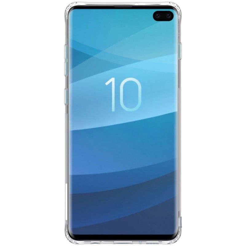 Kuori Samsung Galaxy S10 Plus Valkoinen Läpinäkyvä Nillkin