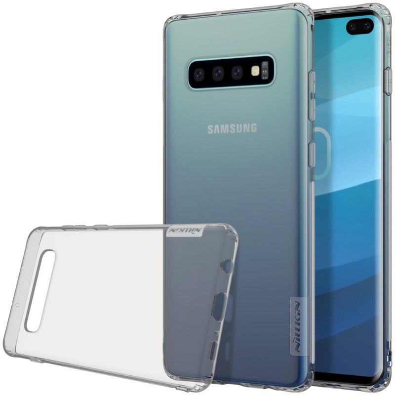 Kuori Samsung Galaxy S10 Plus Valkoinen Läpinäkyvä Nillkin