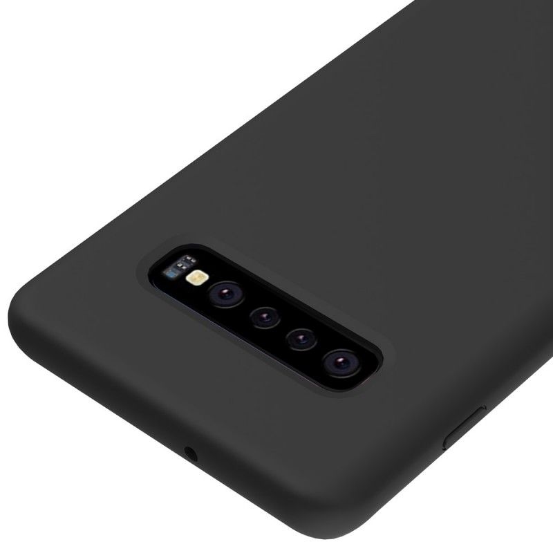 Kuori Samsung Galaxy S10 Plus Valkoinen Musta Silikoni