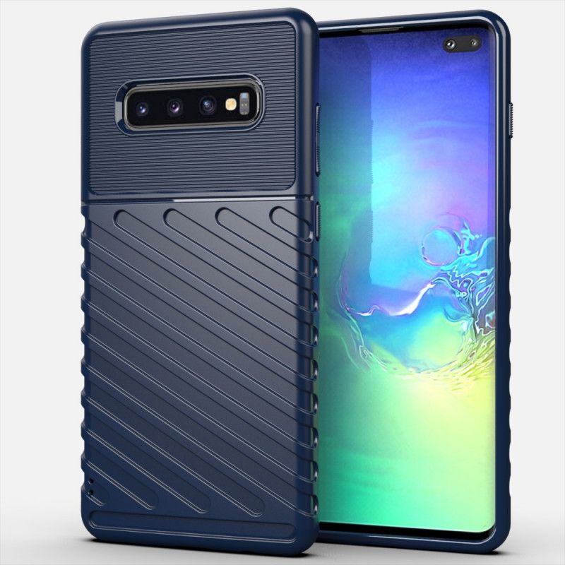 Kuori Samsung Galaxy S10 Plus Vihreä Musta Ukkosarja