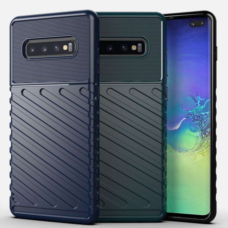 Kuori Samsung Galaxy S10 Plus Vihreä Musta Ukkosarja