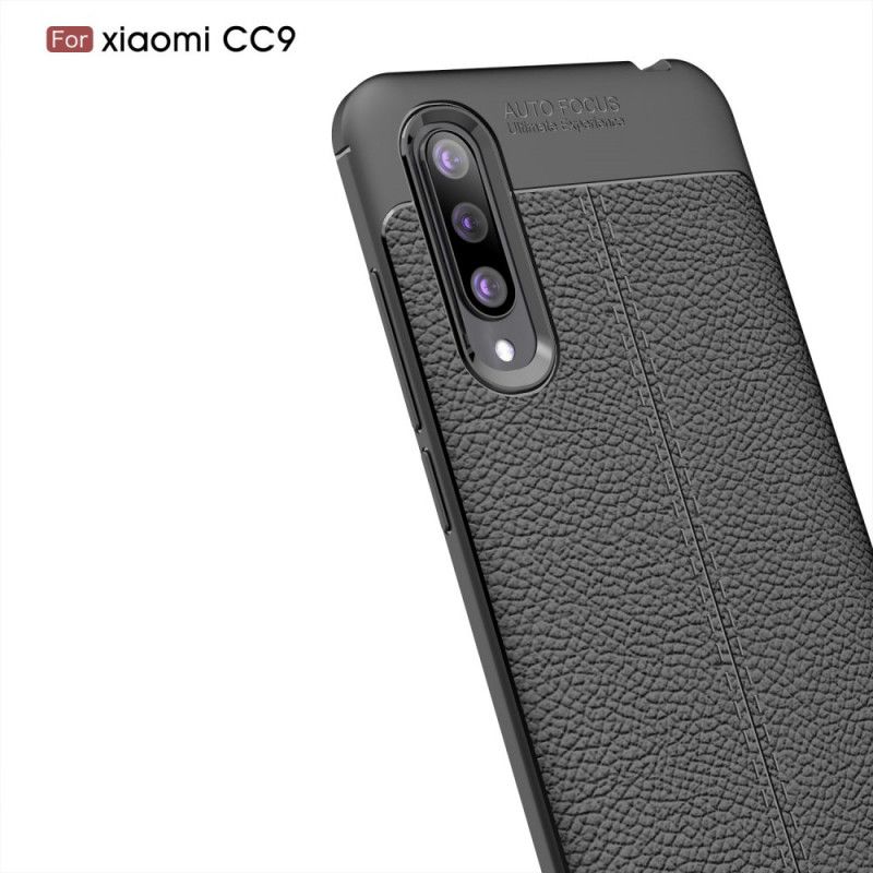 Case Kuoret Xiaomi Mi 9 Lite Punainen Musta Puhelinkuoret Litsi Nahkainen Vaikutus