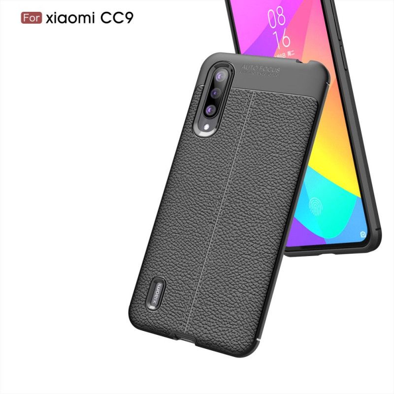 Case Kuoret Xiaomi Mi 9 Lite Punainen Musta Puhelinkuoret Litsi Nahkainen Vaikutus