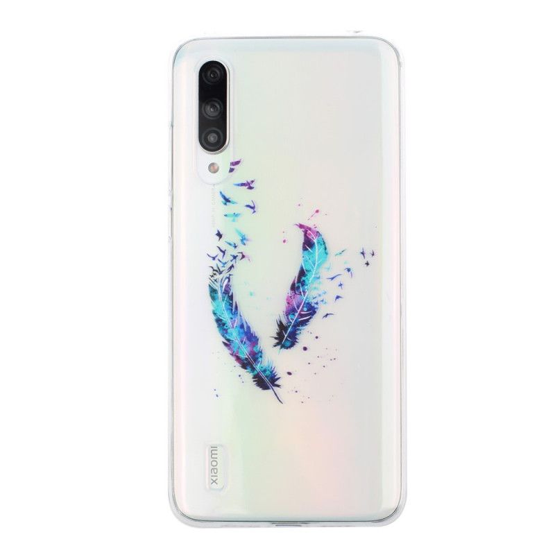 Kuori Xiaomi Mi 9 Lite Läpinäkyvät Höyhenet