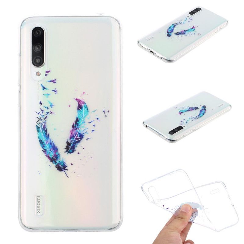 Kuori Xiaomi Mi 9 Lite Läpinäkyvät Höyhenet