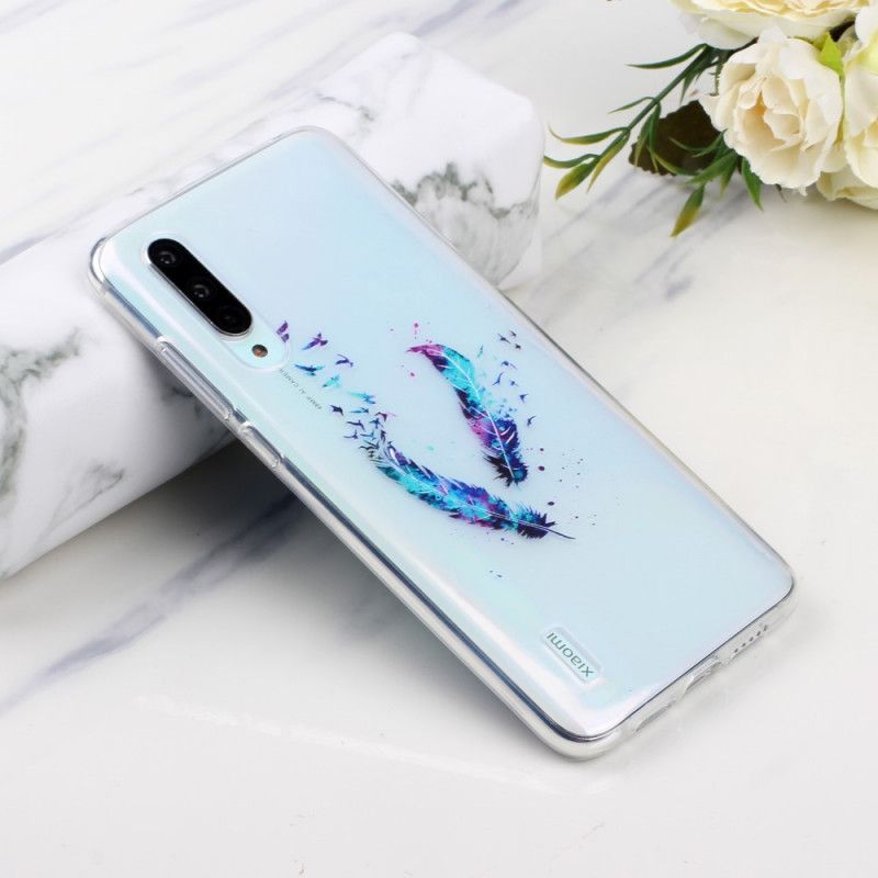 Kuori Xiaomi Mi 9 Lite Läpinäkyvät Höyhenet