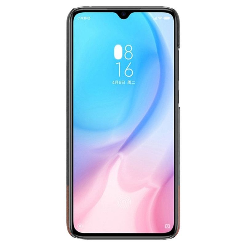 Kuori Xiaomi Mi 9 Lite Punainen Musta Imak Ruiyi -Sarjan Nahkaefekti