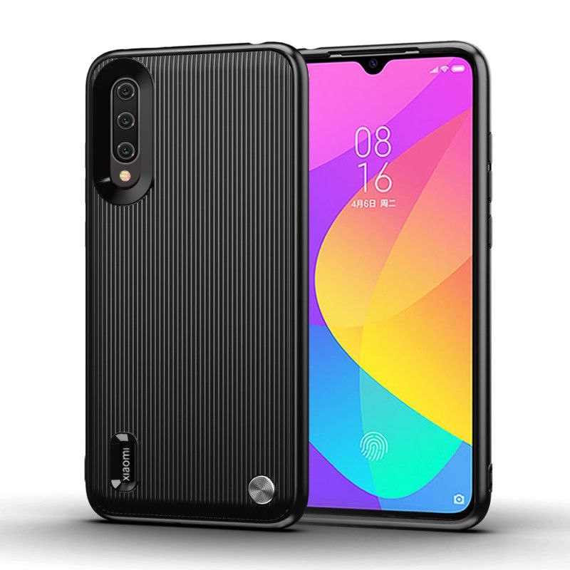 Kuori Xiaomi Mi 9 Lite Punainen Musta Kuvioitu Silikonikuvio Suojakuori