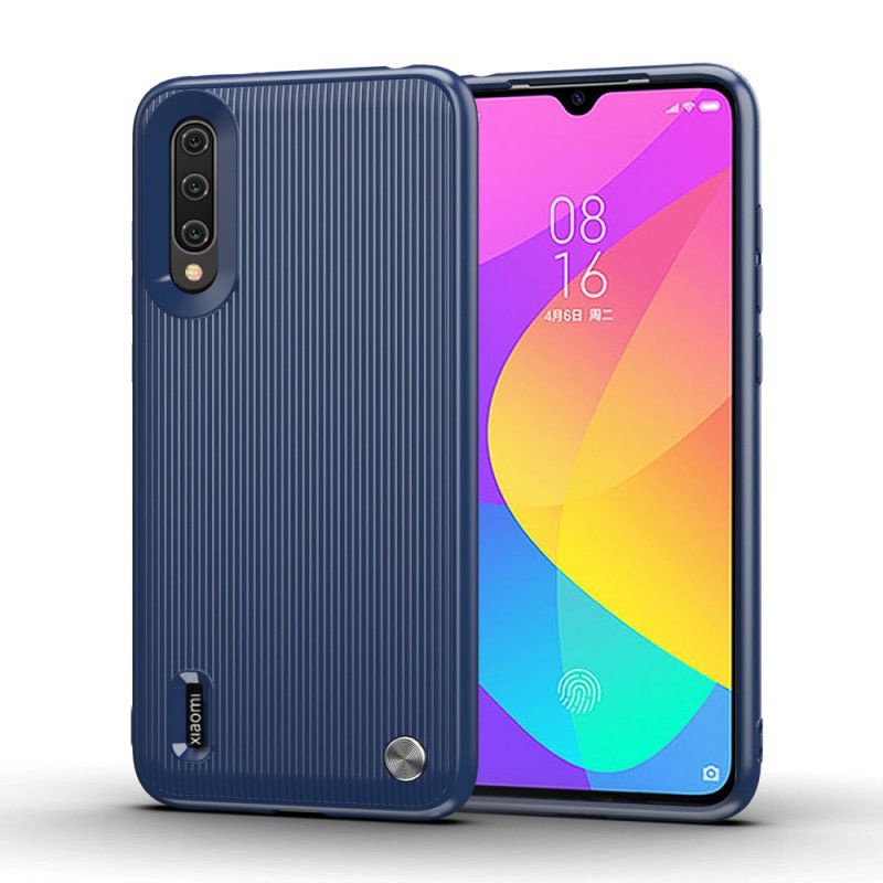 Kuori Xiaomi Mi 9 Lite Punainen Musta Kuvioitu Silikonikuvio Suojakuori