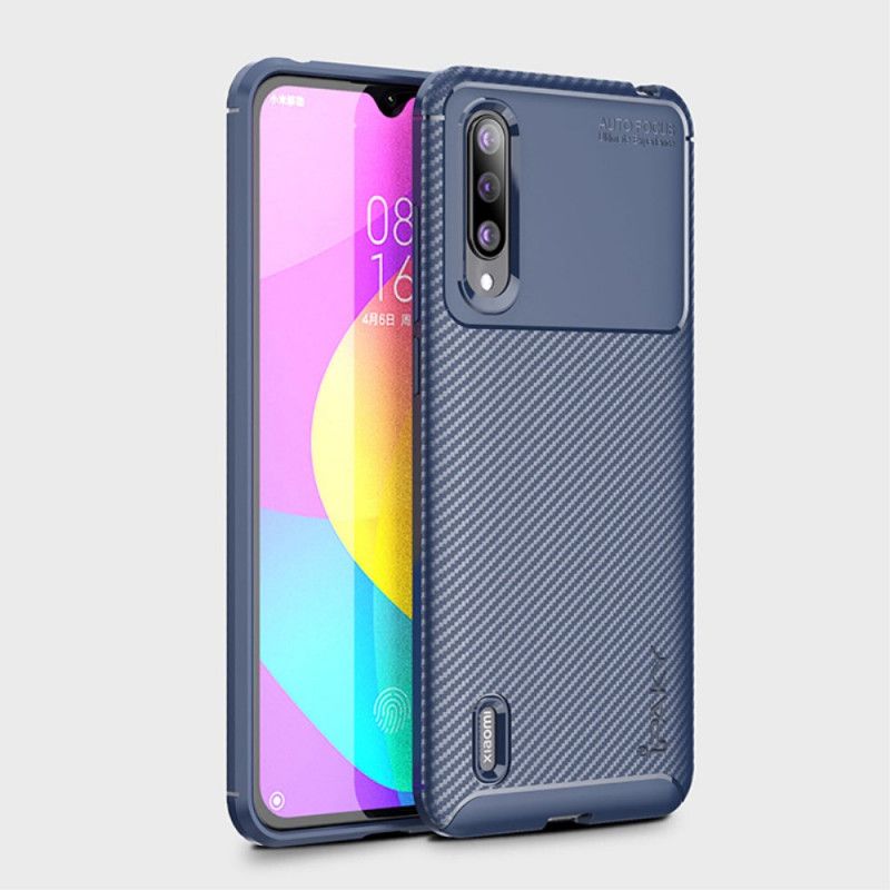 Kuori Xiaomi Mi 9 Lite Tummansininen Musta Ipaky Hiilikuitu