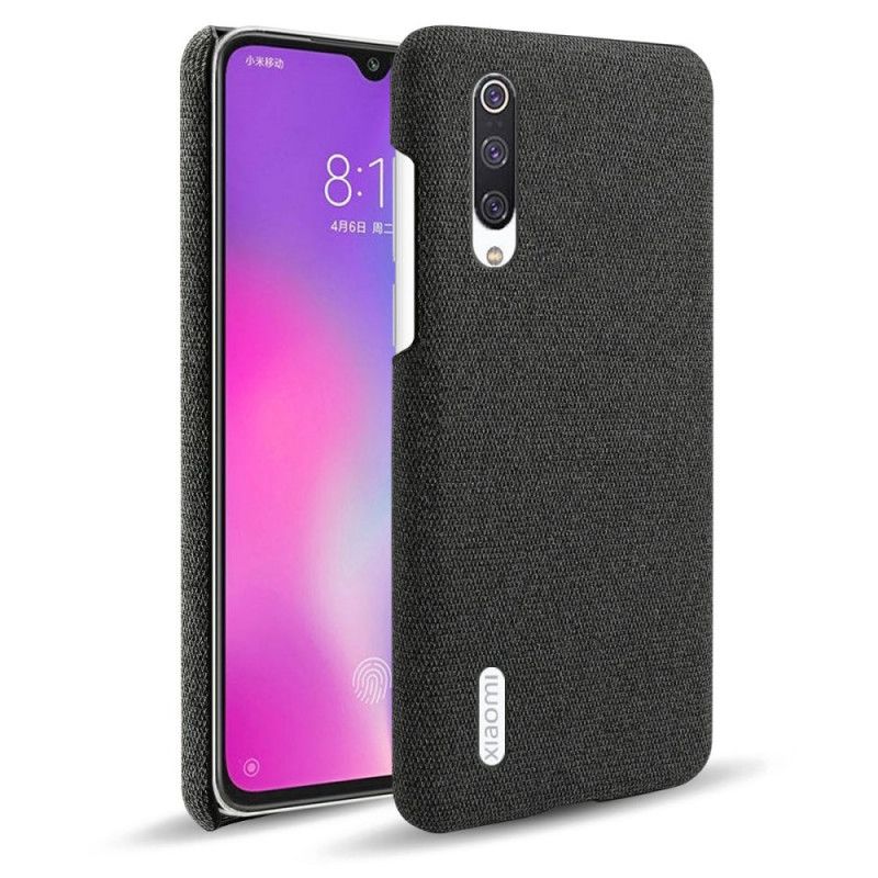 Kuori Xiaomi Mi 9 Lite Valkoinen Musta Tyylikäs Kangas