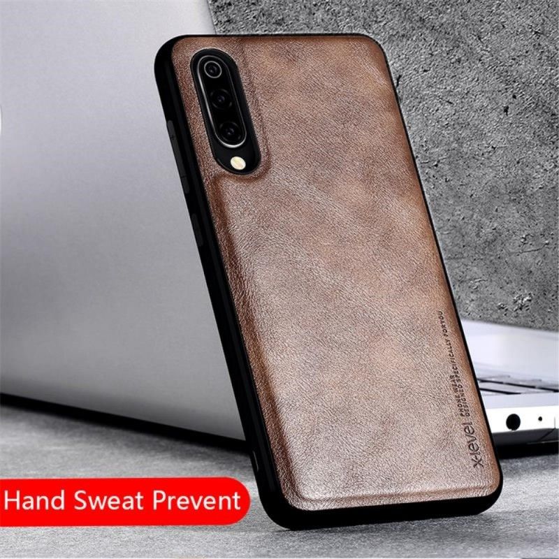 Case Kuoret Xiaomi Mi 9 Punainen Musta Puhelinkuoret Vintage Nahkaefekti