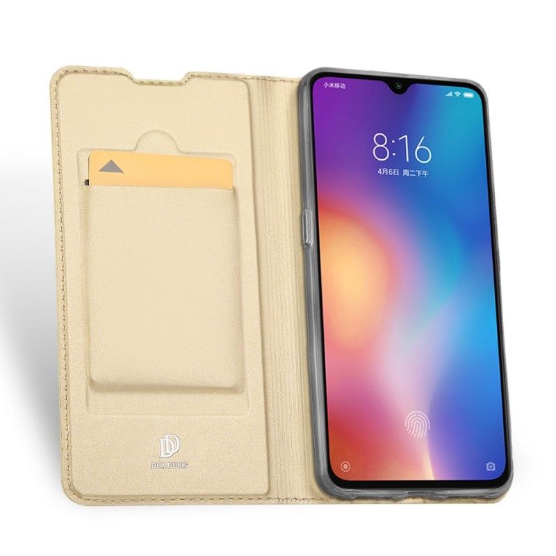 Flip Kotelot Xiaomi Mi 9 Tummansininen Ensiluokkainen Sarja