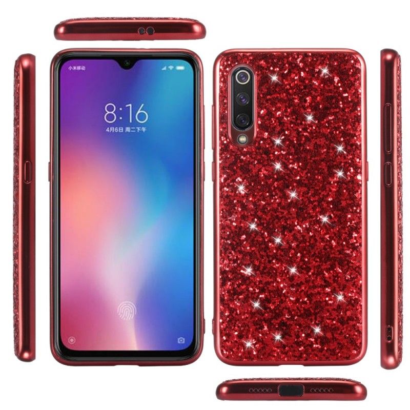 Kuori Xiaomi Mi 9 Punainen Olen Kimalteleva Suojakuori