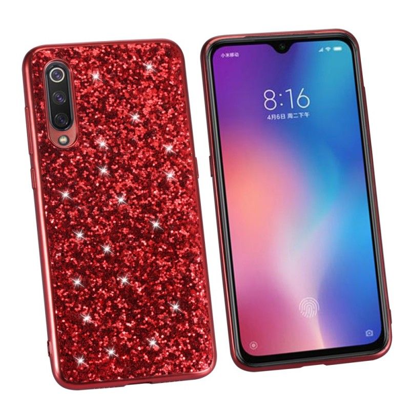 Kuori Xiaomi Mi 9 Punainen Olen Kimalteleva Suojakuori