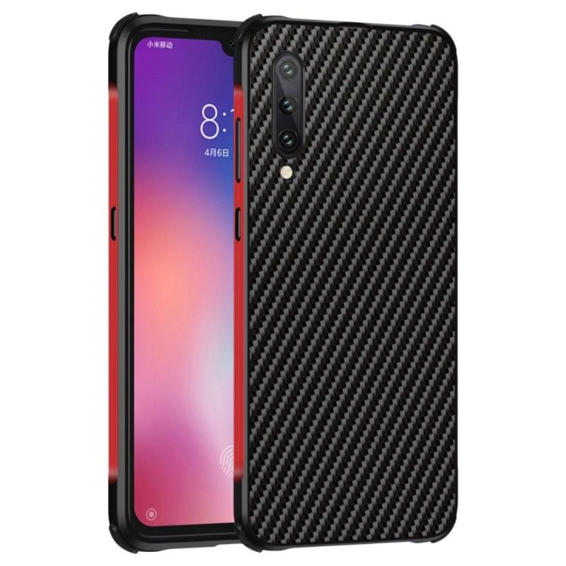 Kuori Xiaomi Mi 9 Tummansininen Hiilikuitu Ja Metalli