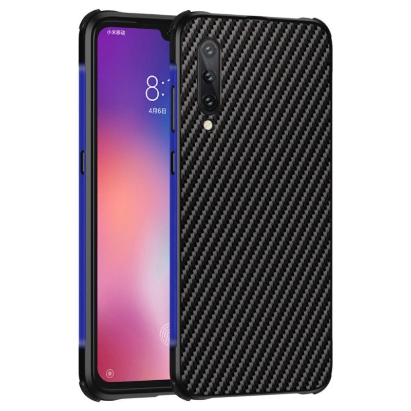 Kuori Xiaomi Mi 9 Tummansininen Hiilikuitu Ja Metalli