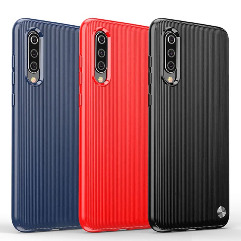 Kuori Xiaomi Mi 9 Tummansininen Musta Kuvioitu Silikoni Suojakuori