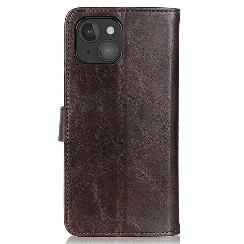 Flip Kotelot iPhone 13 Mini Bison Leather Effect