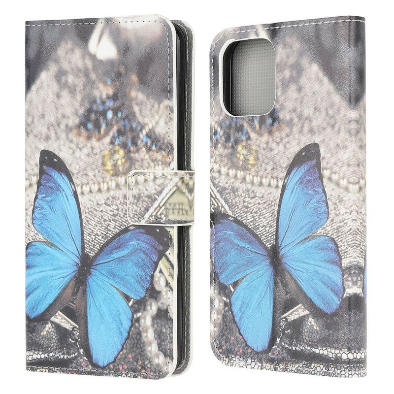 Flip Kotelot iPhone 13 Mini Blue Butterfly