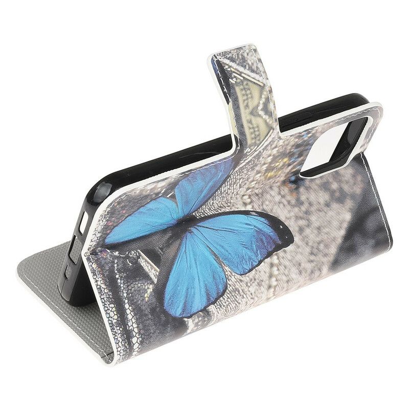 Flip Kotelot iPhone 13 Mini Blue Butterfly