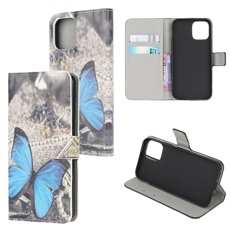 Flip Kotelot iPhone 13 Mini Blue Butterfly