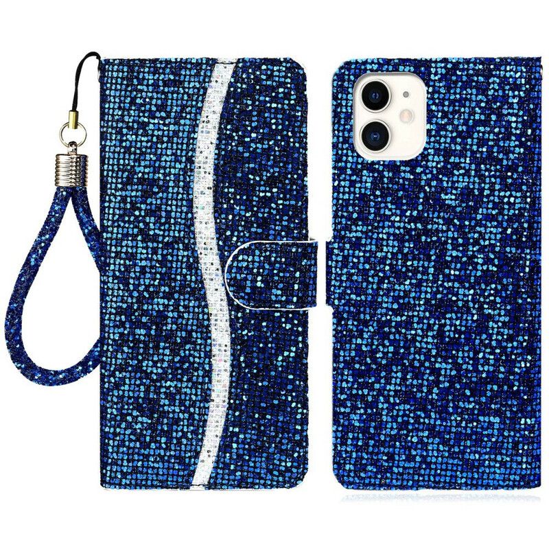 Flip Kotelot iPhone 13 Mini Glitter S Design Suojakuori