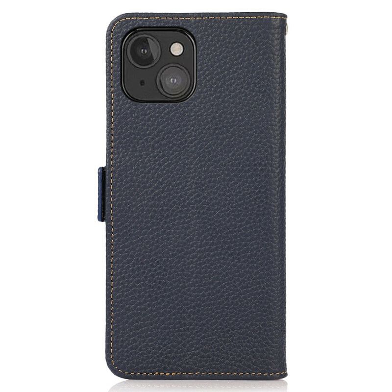 Flip Kotelot iPhone 13 Mini Khazneh Lychee Leather