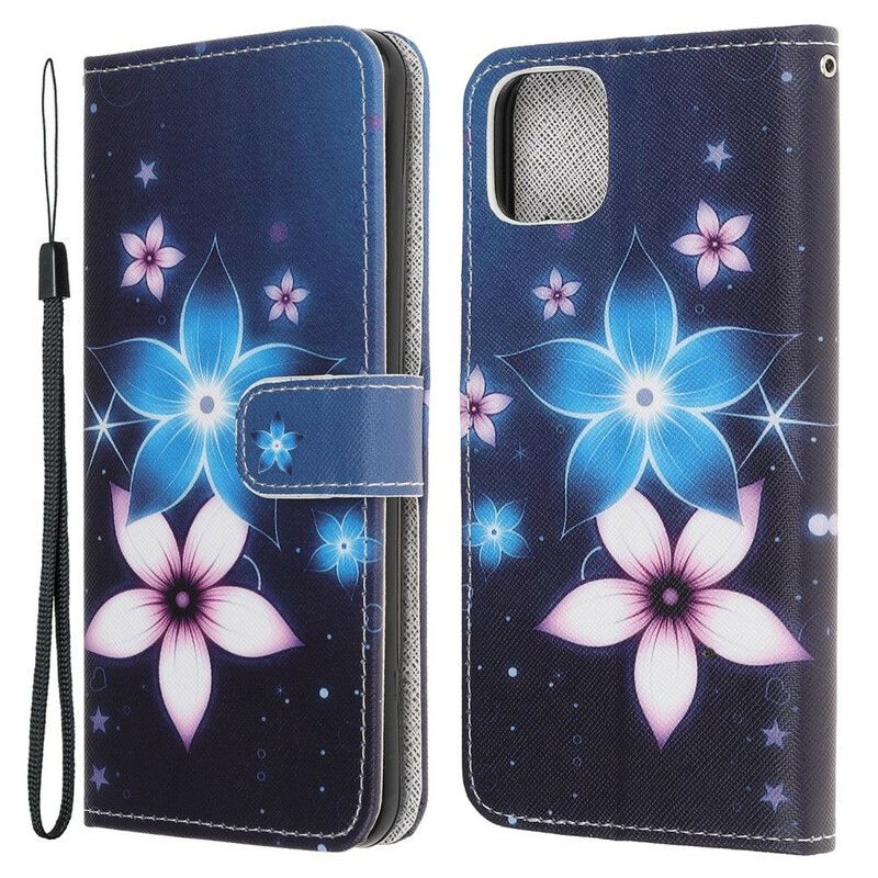 Flip Kotelot iPhone 13 Mini Lunar Strappy Flowers