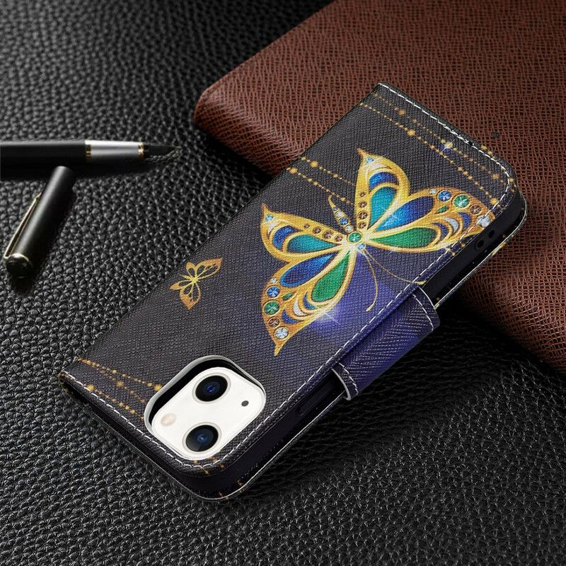 Flip Kotelot iPhone 13 Mini Magic Butterfly Suojakuori