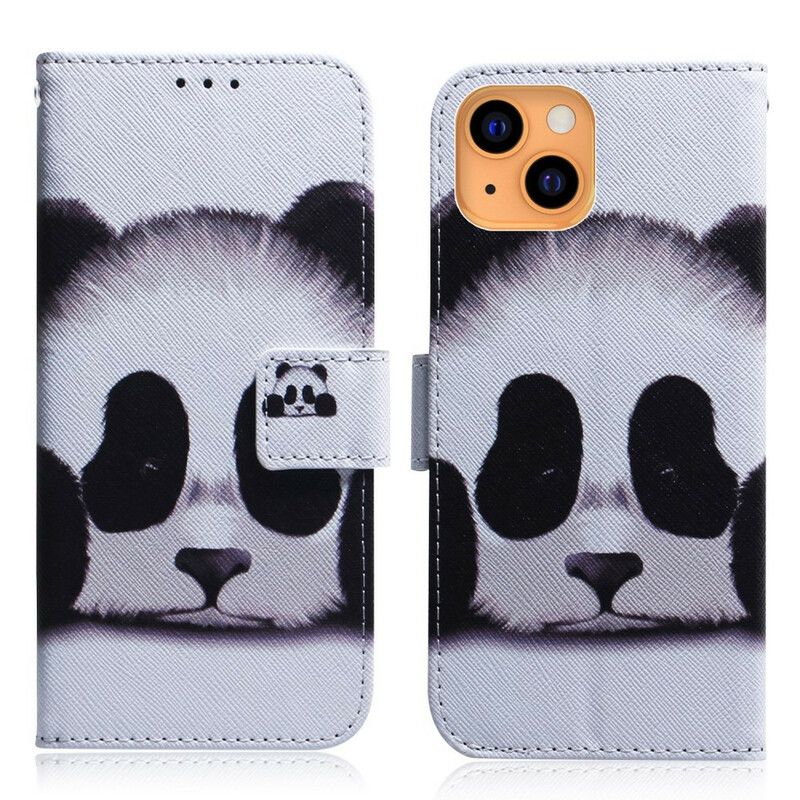 Flip Kotelot iPhone 13 Mini Panda Face Suojakuori