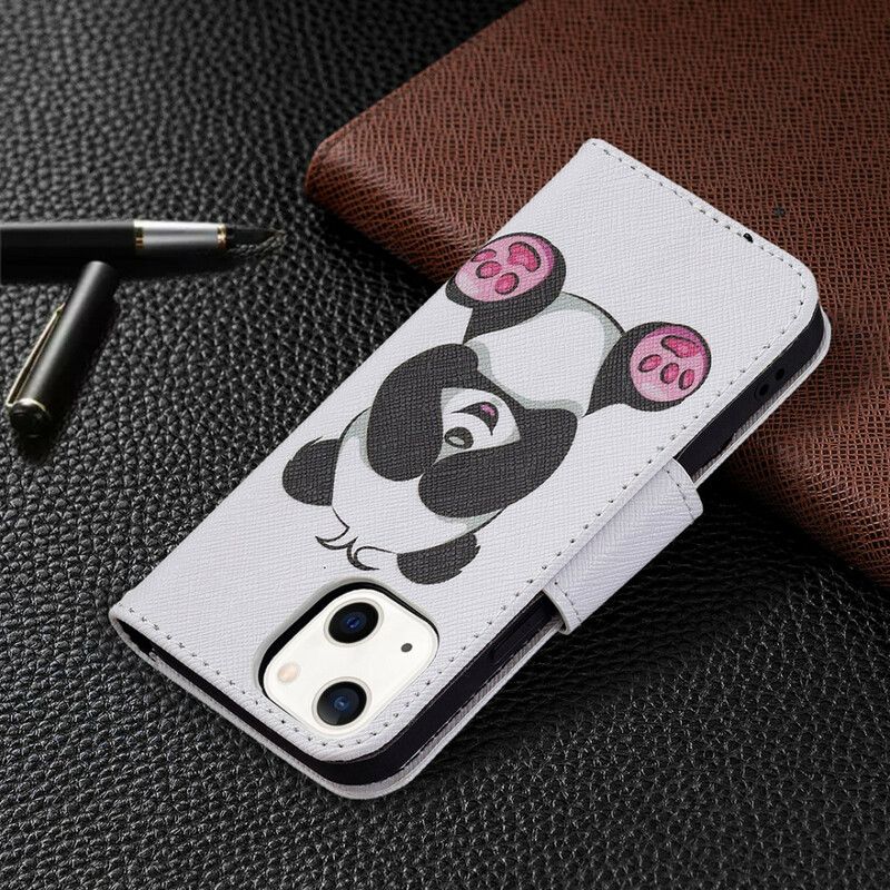 Flip Kotelot iPhone 13 Mini Panda Fun