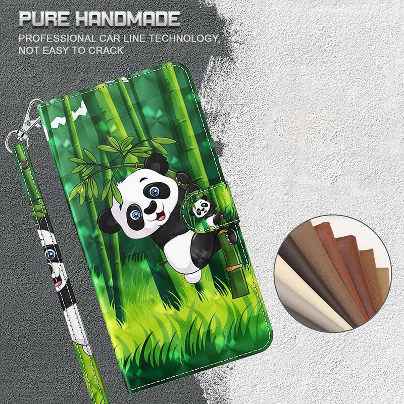 Flip Kotelot iPhone 13 Mini Panda Ja Bambu