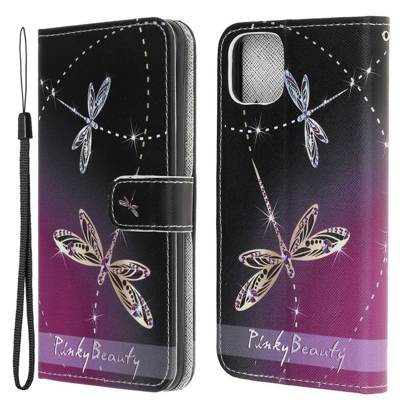 Flip Kotelot iPhone 13 Mini Thong Dragonflies