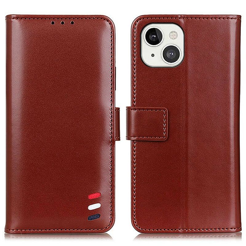 Flip Kotelot iPhone 13 Mini Tricolor Leather Effect