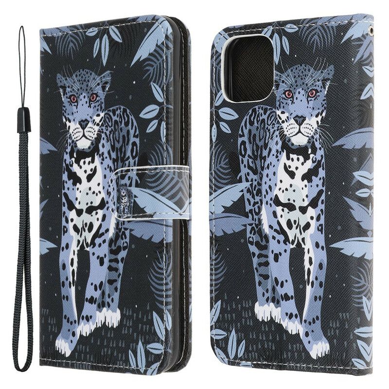 Kotelot iPhone 13 Mini Puhelinkuoret Leopard Strappy