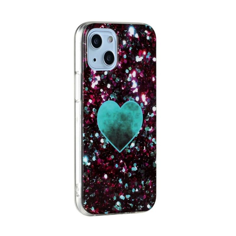 Kuori Case iPhone 13 Mini Puhelinkuoret Glitter Marble