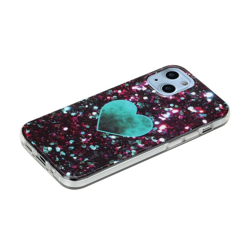 Kuori Case iPhone 13 Mini Puhelinkuoret Glitter Marble