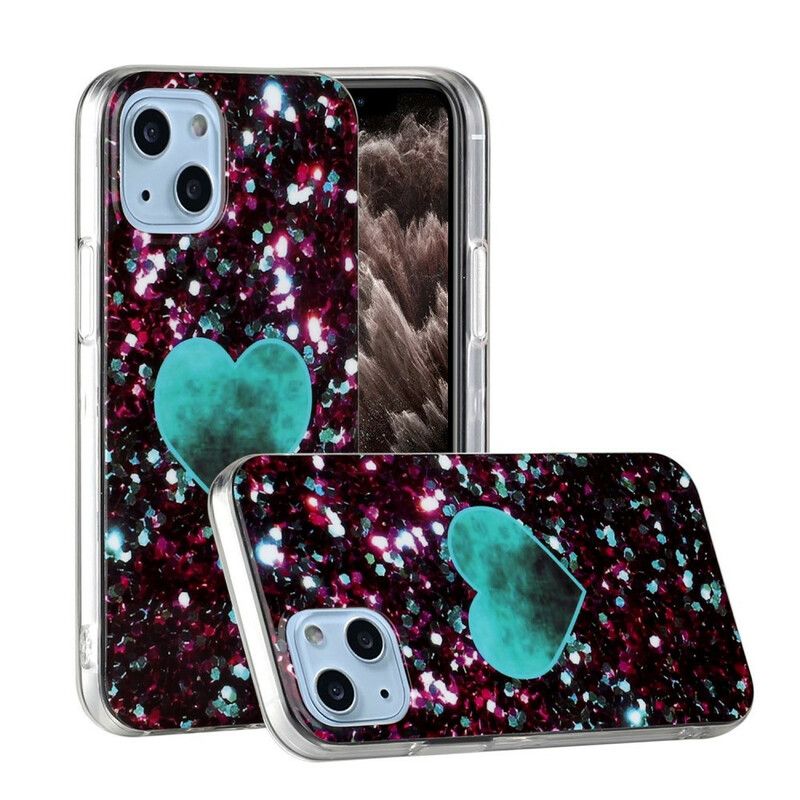 Kuori Case iPhone 13 Mini Puhelinkuoret Glitter Marble