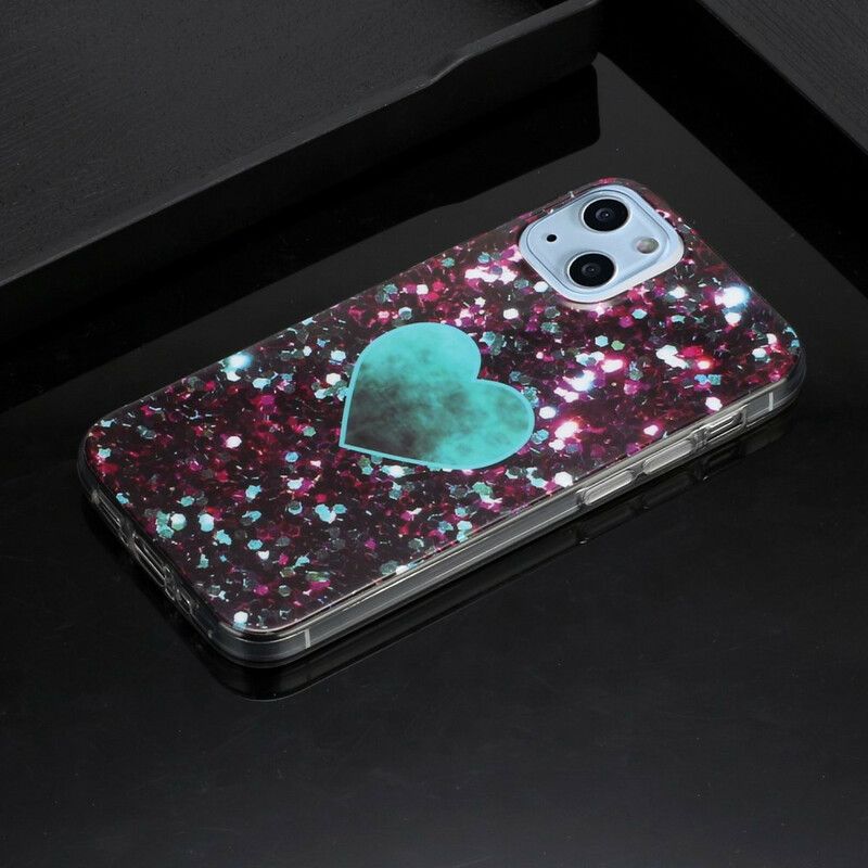 Kuori Case iPhone 13 Mini Puhelinkuoret Glitter Marble