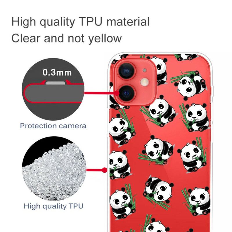 Kuori Case iPhone 13 Mini Puhelinkuoret Pikku Pandat