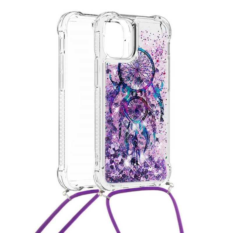 Kuori iPhone 13 Mini Kimaltava Kiristysnauha Dream Catcher