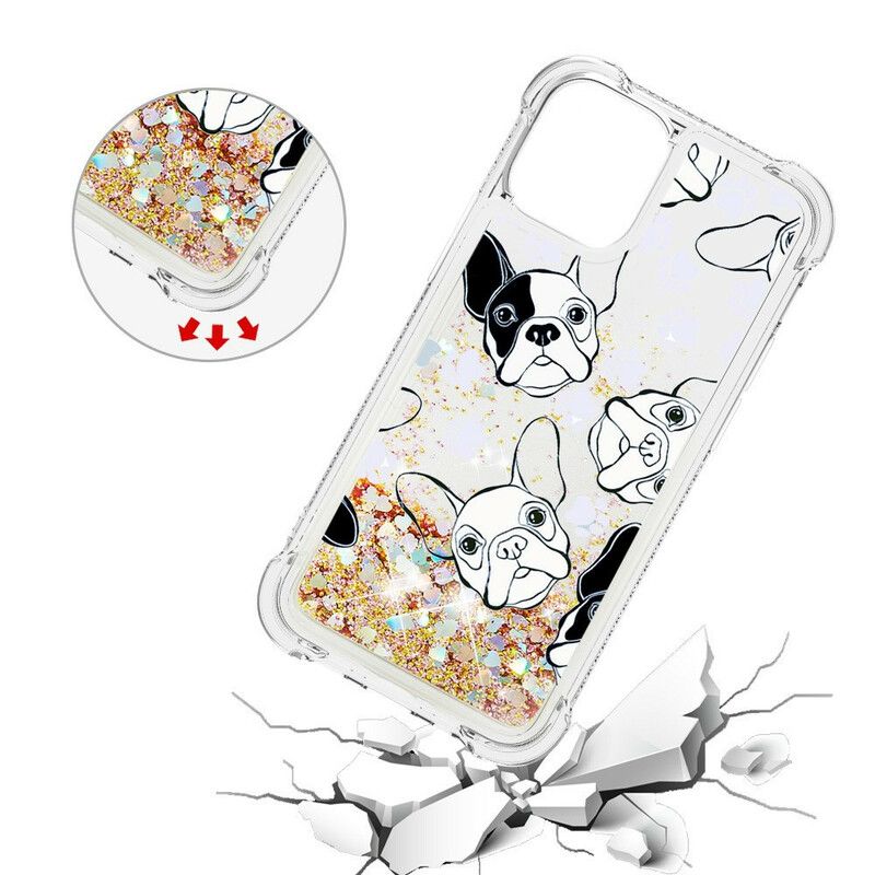 Kuori iPhone 13 Mini Mr Dog Sequins