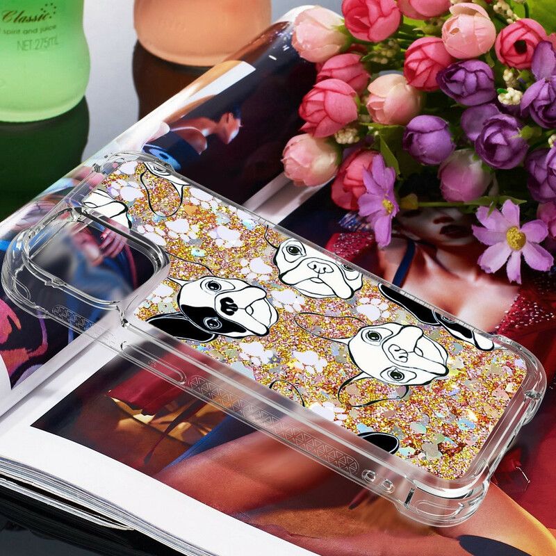 Kuori iPhone 13 Mini Mr Dog Sequins