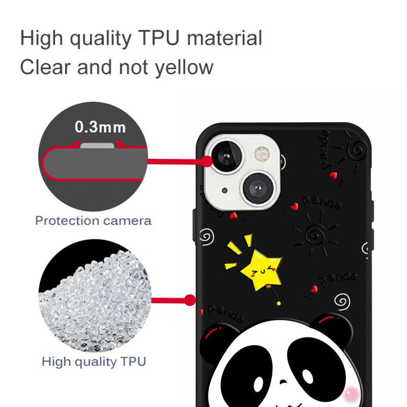 Kuori iPhone 13 Mini Star Panda Suojakuori