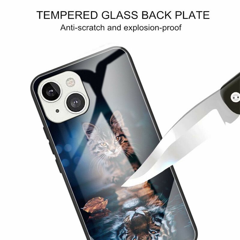 Kuori iPhone 13 Mini Tempered Glass My Tiger