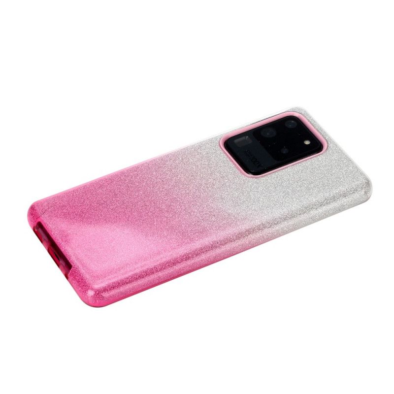 Case Kuoret Samsung Galaxy S20 Ultra Magenta Musta Puhelinkuoret Räikeä Kaltevuusväri