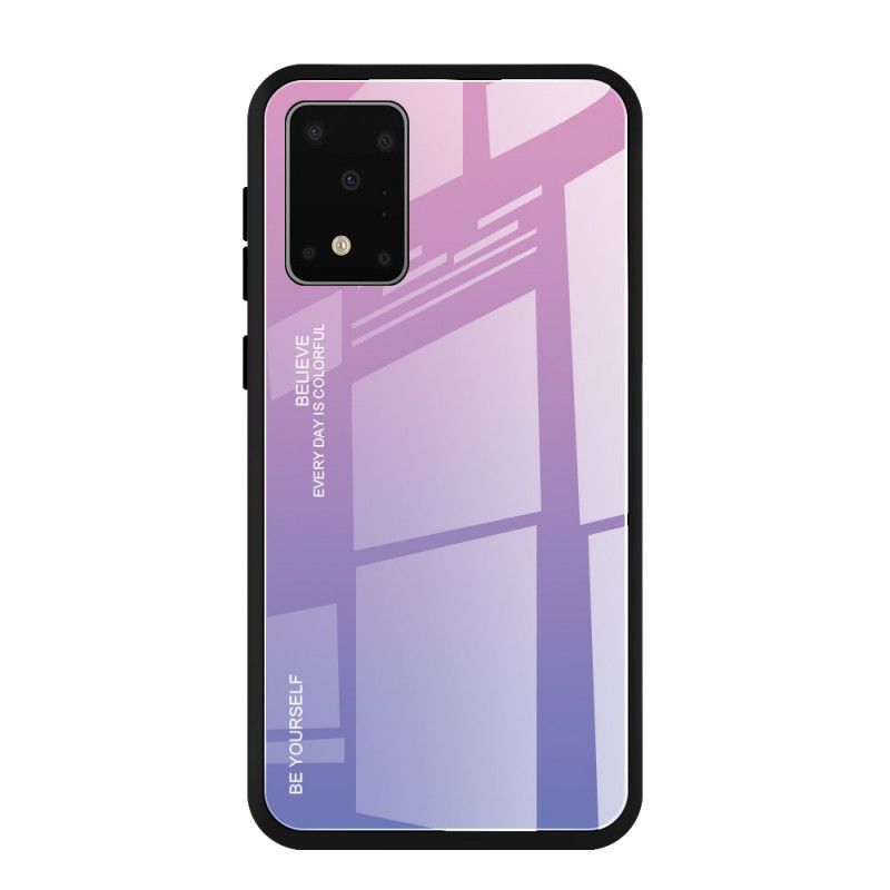 Case Kuoret Samsung Galaxy S20 Ultra Magenta Punainen Puhelinkuoret Ole Itse Karkaistu Lasi